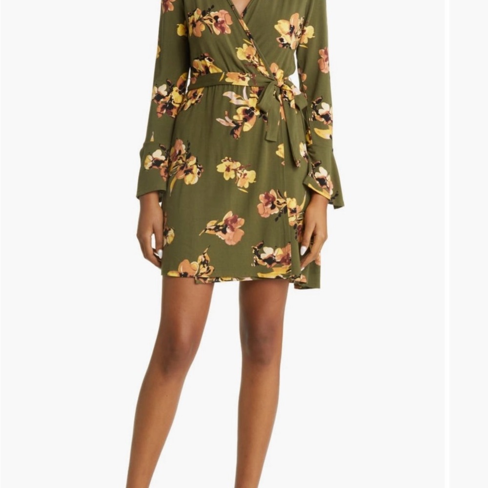 Floral Wrap Dress
